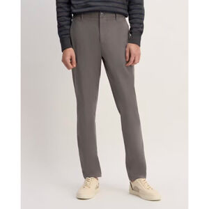 EVERLANE Mens Performance Slim Chino Pants 32x30 Slate Grey Uniform Stretch NWT